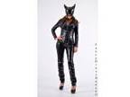 Halloween PVC Catwoman Costume Catsuit Fancy Dress Outfit Al